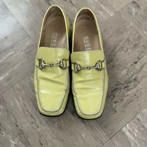 Gucci Vintage Horsebit Patent Leather Loafers